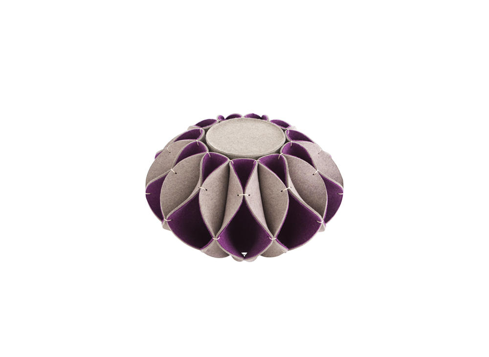 Пуф высокий Ruff Pouf Purple Ø70