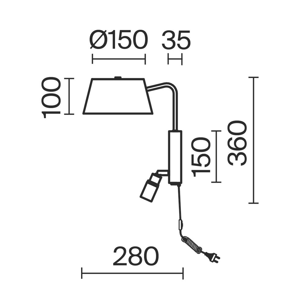 Настенный светильник (бра) Flint FR2066WL-L40B