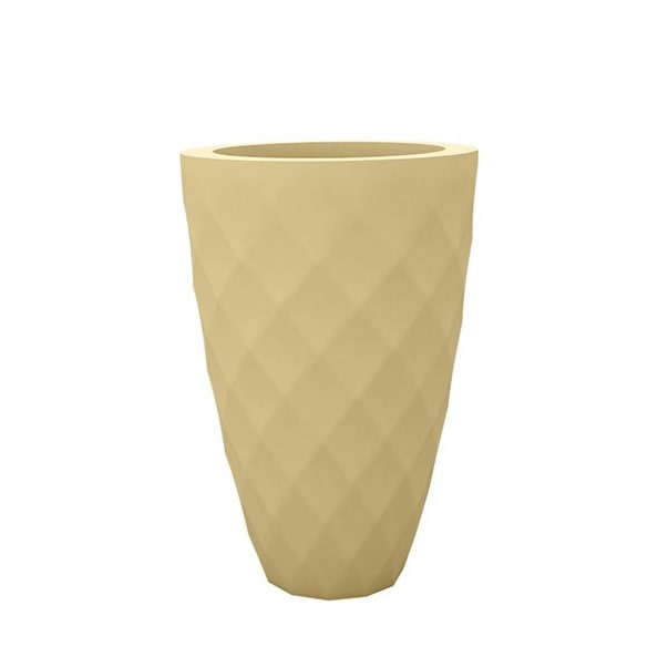 Кашпо Vases Nano матовое кремовое Ø18x36