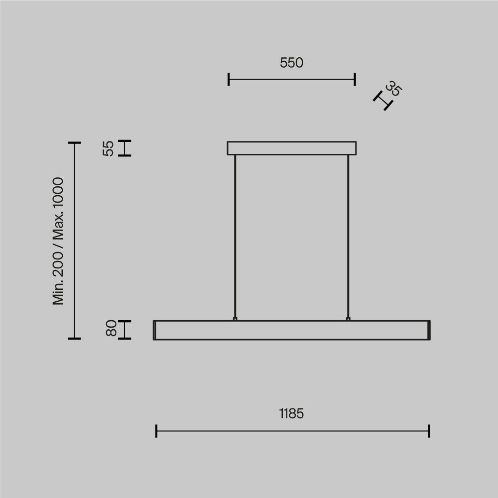 Подвесной светильник Step P010PL-L30G3K