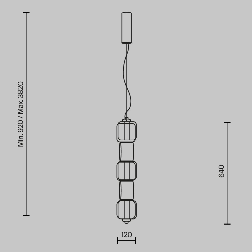 Подвесной светильник Ritmo MOD381PL-L30CH3K