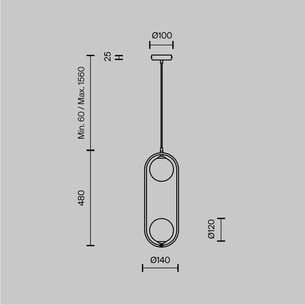 Подвесной светильник Ring MOD013PL-02BS1