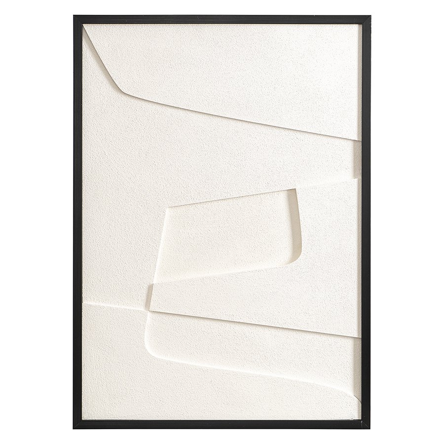Панно декоративное с эффектом 3d minimalism, с черной рамой, 50х70 см