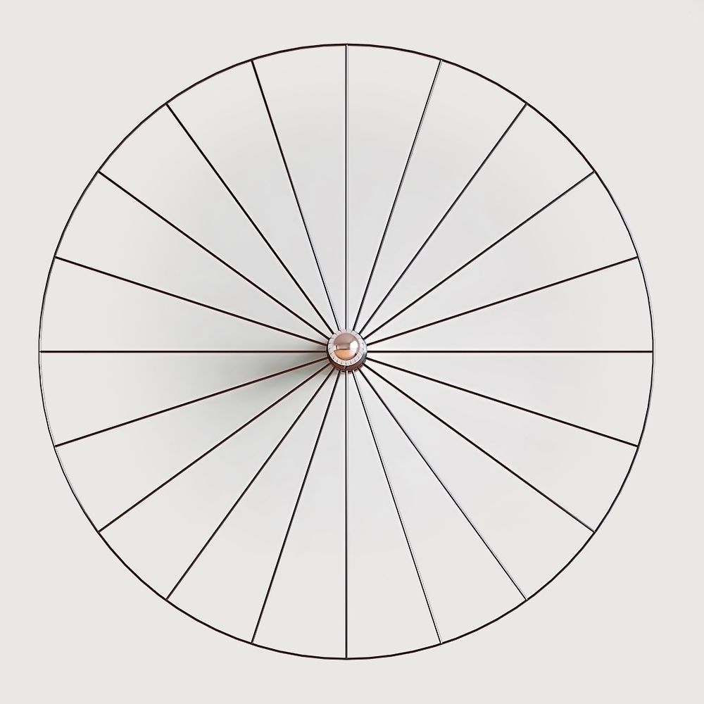 Бра Wheel 90 cm черный + цоколь 5 cm черный