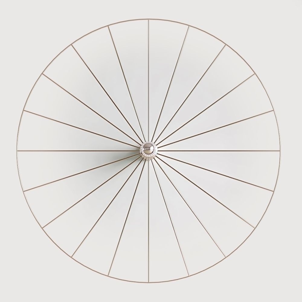 Бра Wheel 90 cm хром + цоколь 25 cm хром