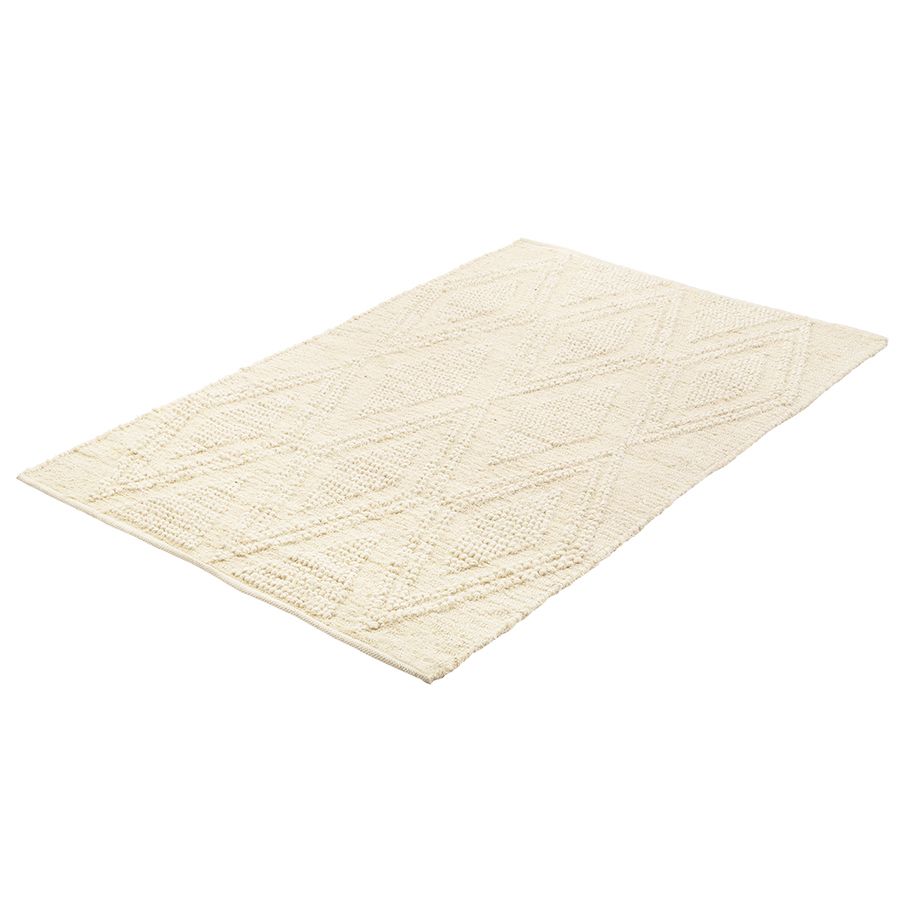 Ковер из шерсти и переработанного хлопка shillong из коллекции ethnic, 120х180см