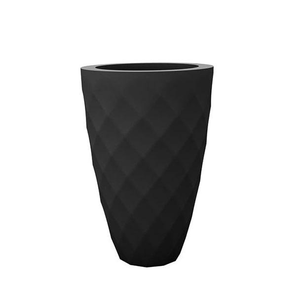 Кашпо Vases Nano матовое антрацит Ø18x36