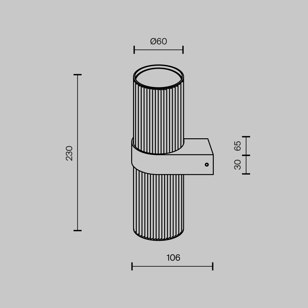 Настенный светильник (бра) Dynamics MOD326WL-02MG