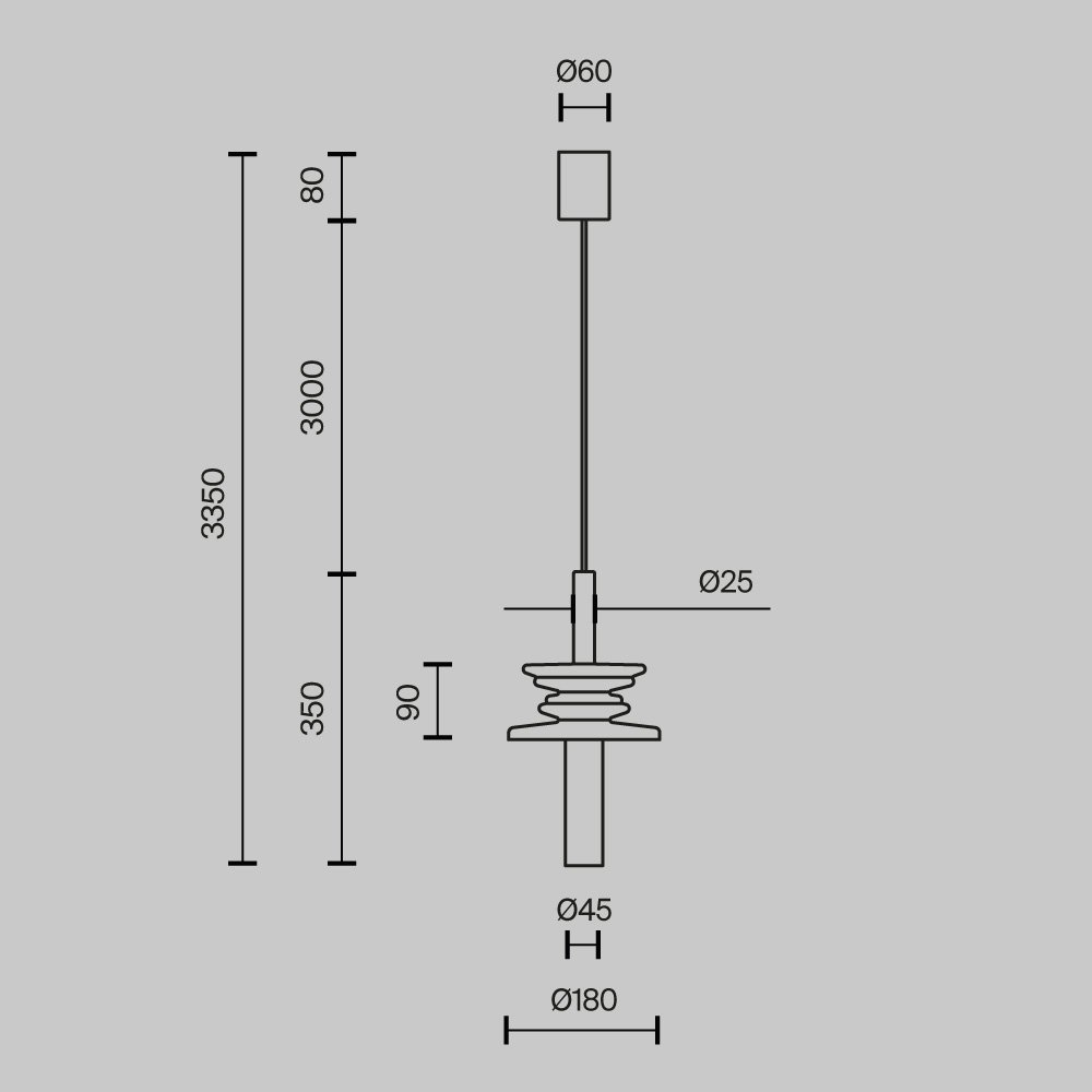 Подвесной светильник Sound Wave MOD255PL-01B2