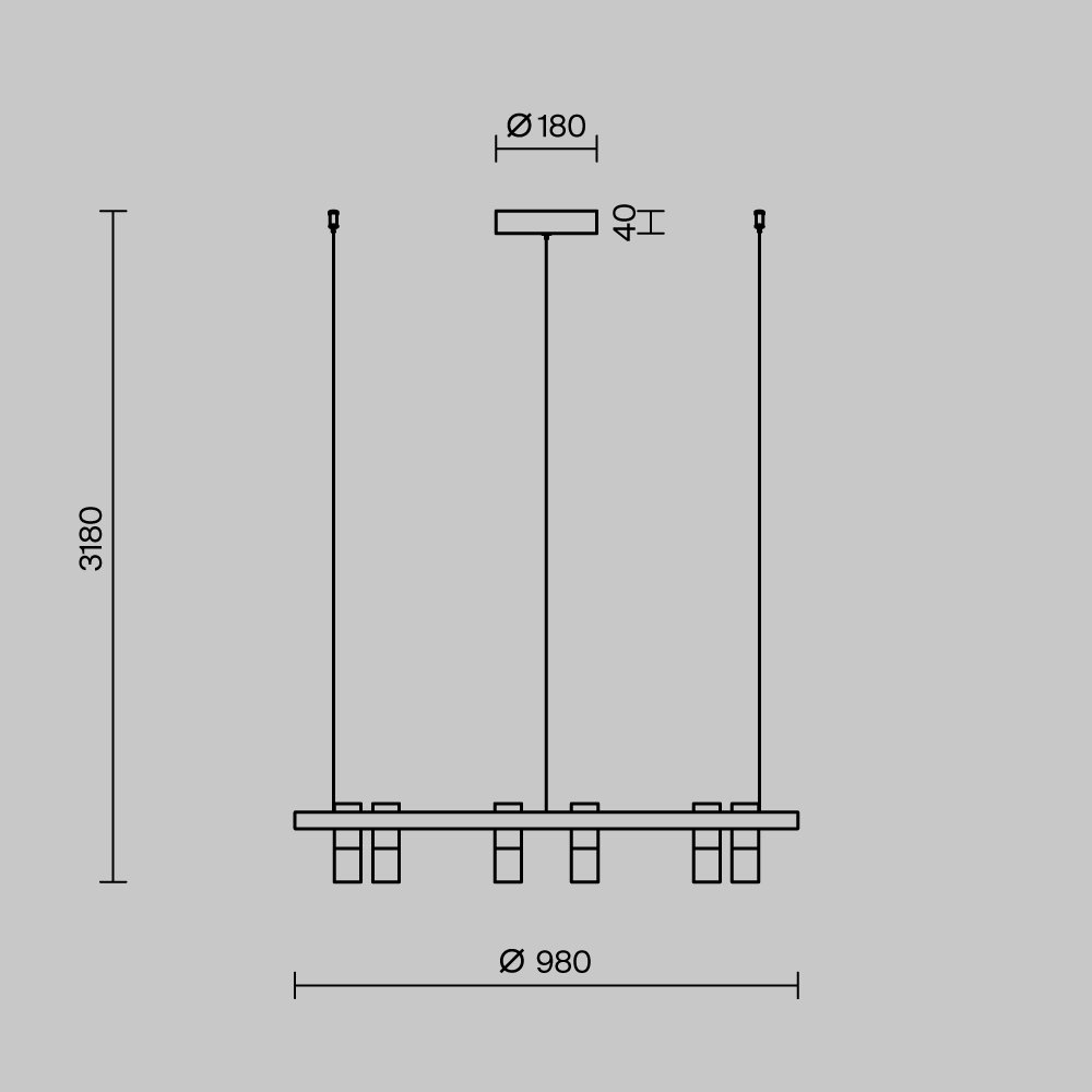 Подвесной светильник Satellite MOD102PL-L42WK