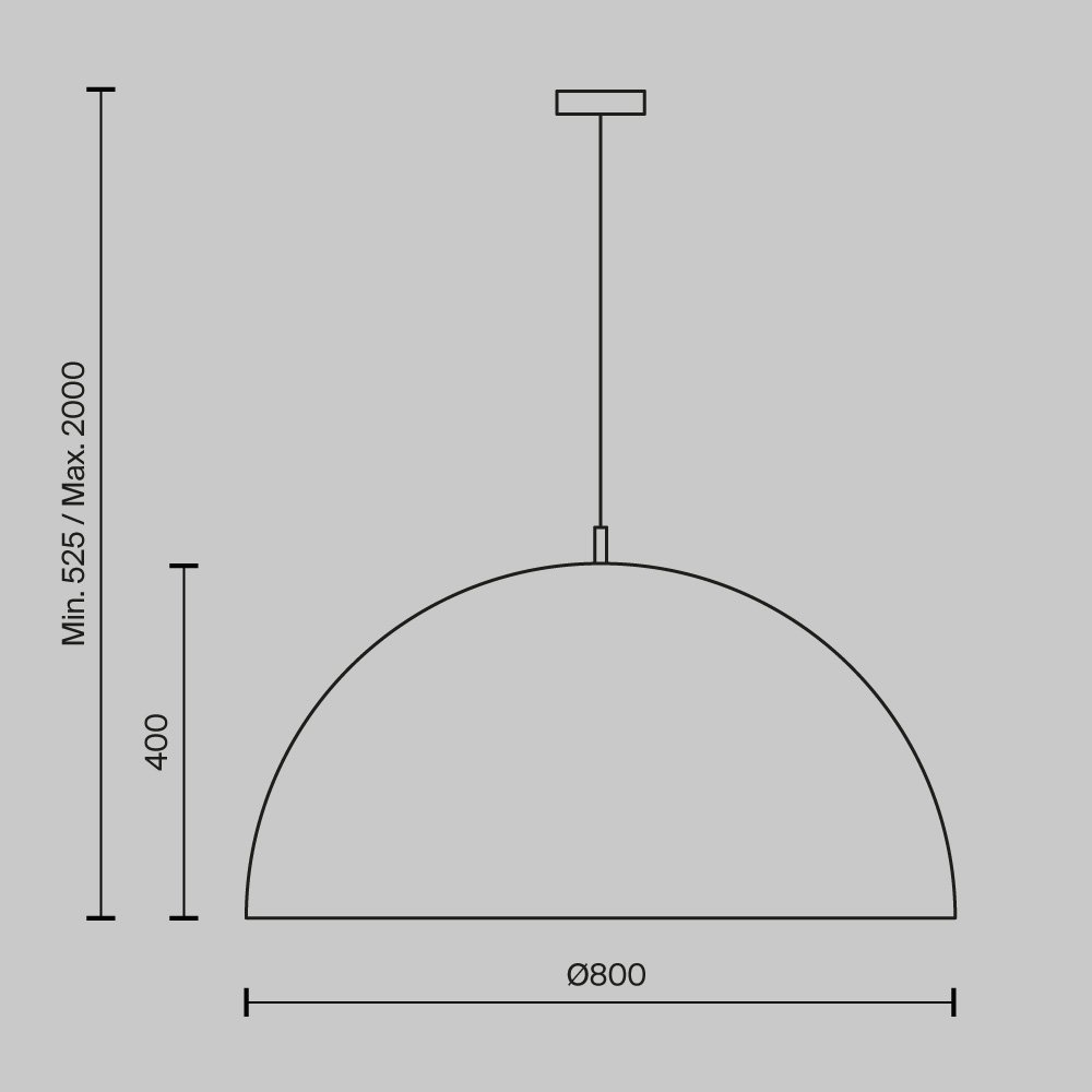 Подвесной светильник Dome MOD169PL-05W1