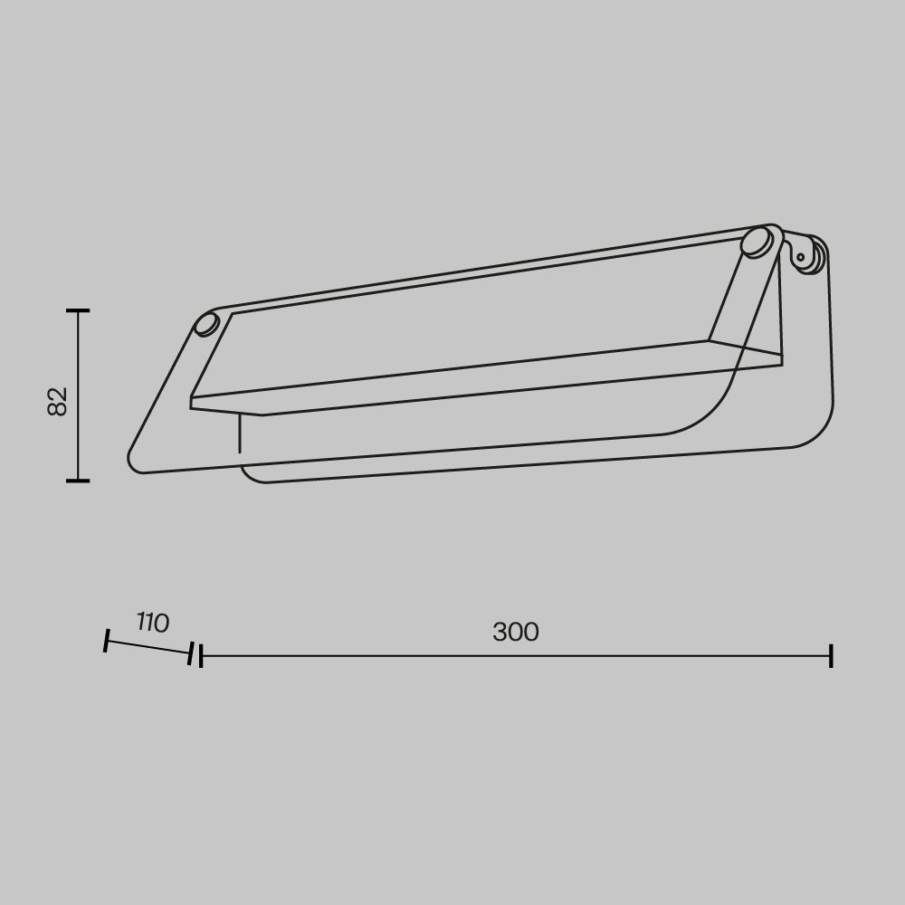 Настенный светильник (бра) Flat MOD296WL-L6BS3K