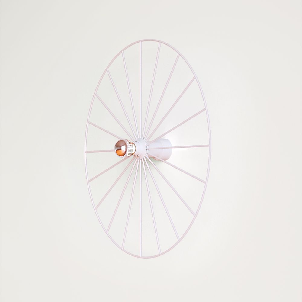 Бра Wheel 60 cm белый + цоколь 5 cm белый