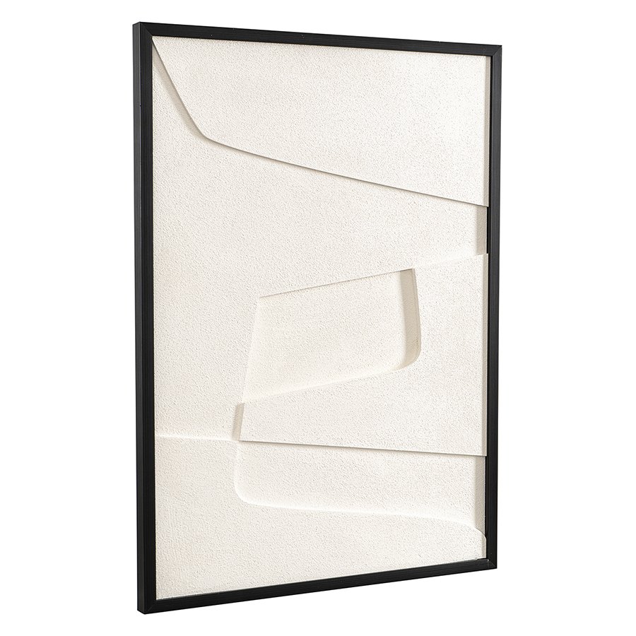 Панно декоративное с эффектом 3d minimalism, с черной рамой, 50х70 см