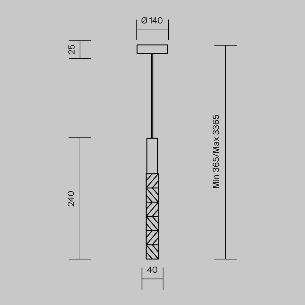 Подвесной светильник Selemo MOD328PL-L3CH3K