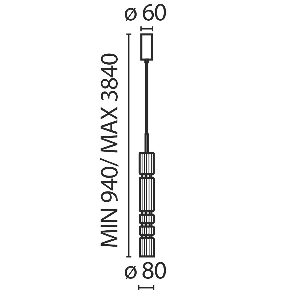 Подвесной светильник Ordo MOD272PL-L12BS3K