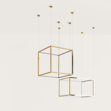 Подвес Cube-X 44 x 44 cm золотой