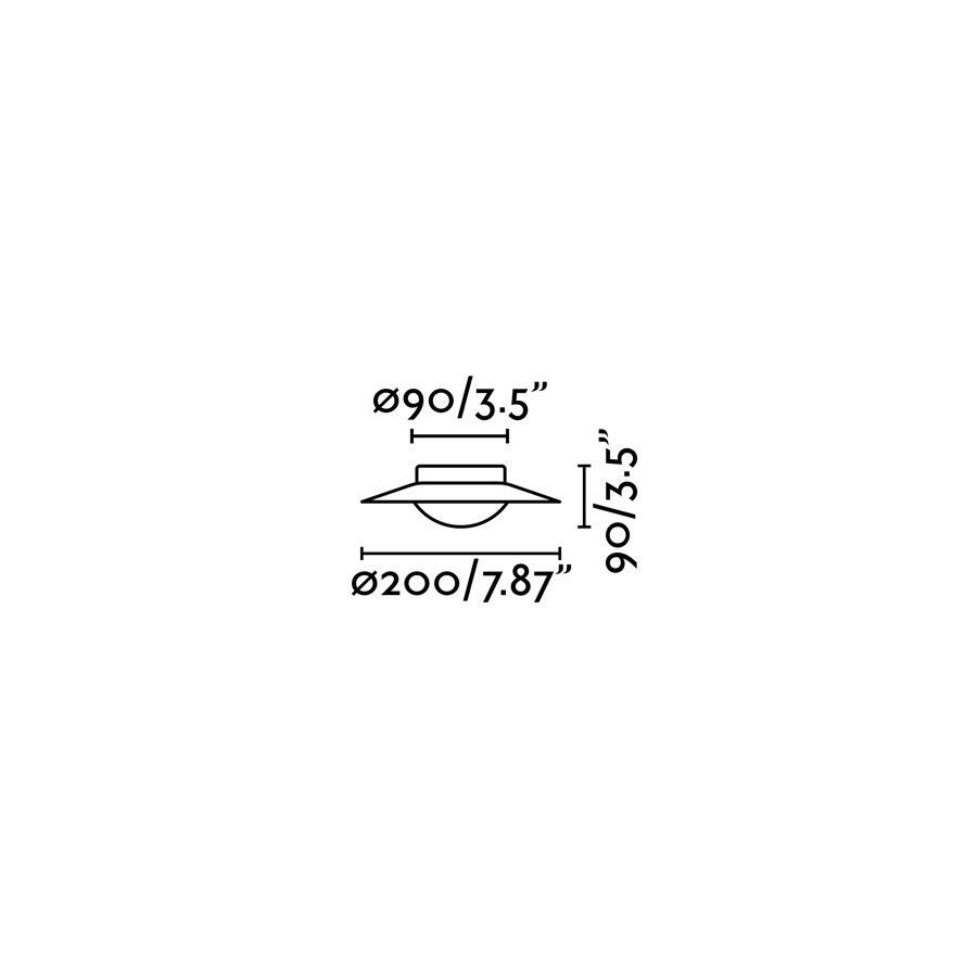 Плафон Side G9 белый