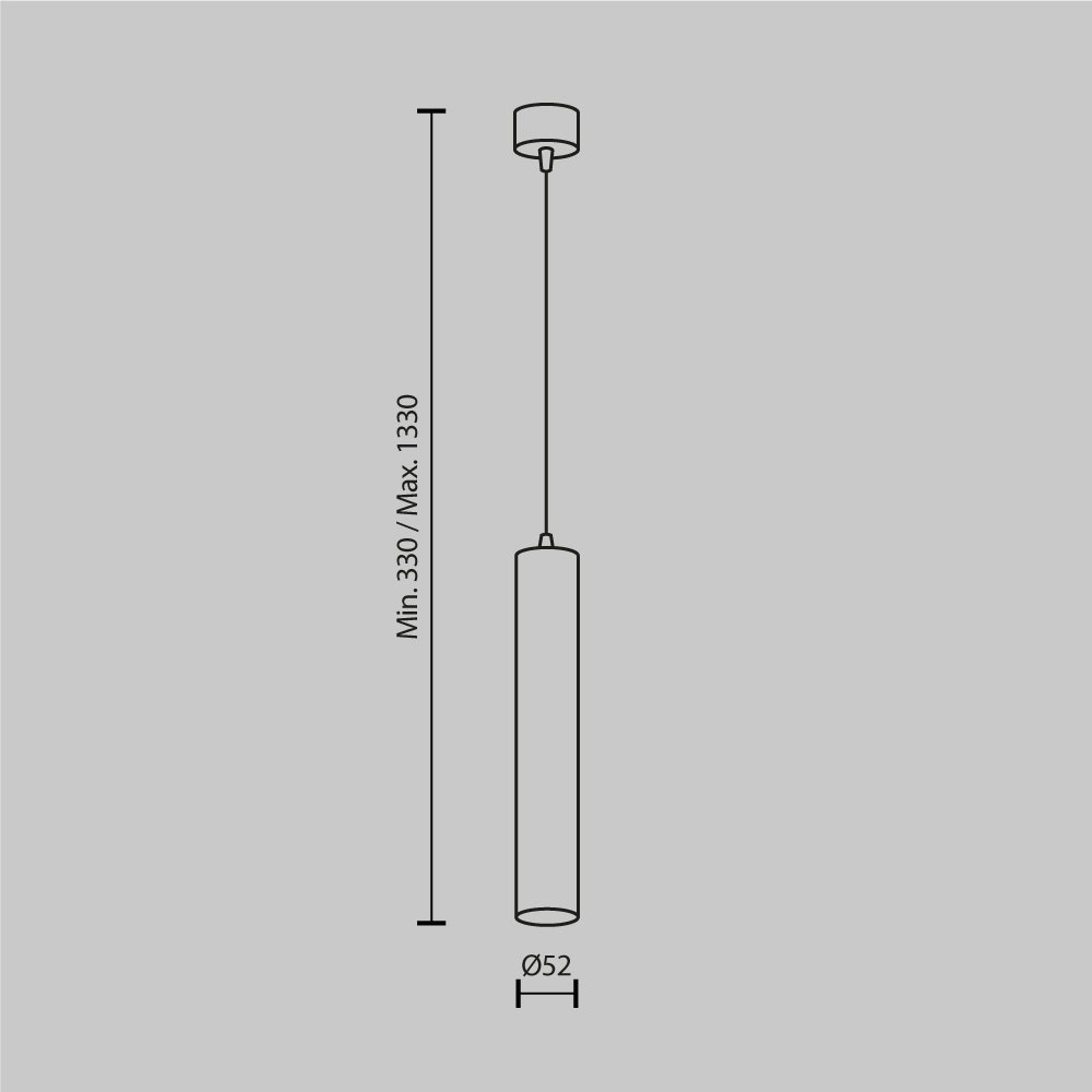 Подвесной светильник Focus LED P072PL-L12B3K-1