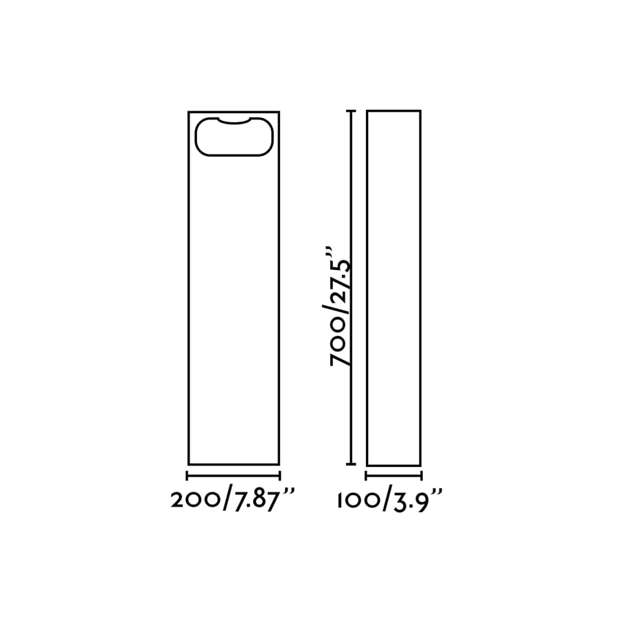 GLINT 700 Уличный маяк цементно-серый LED 6W 3000K