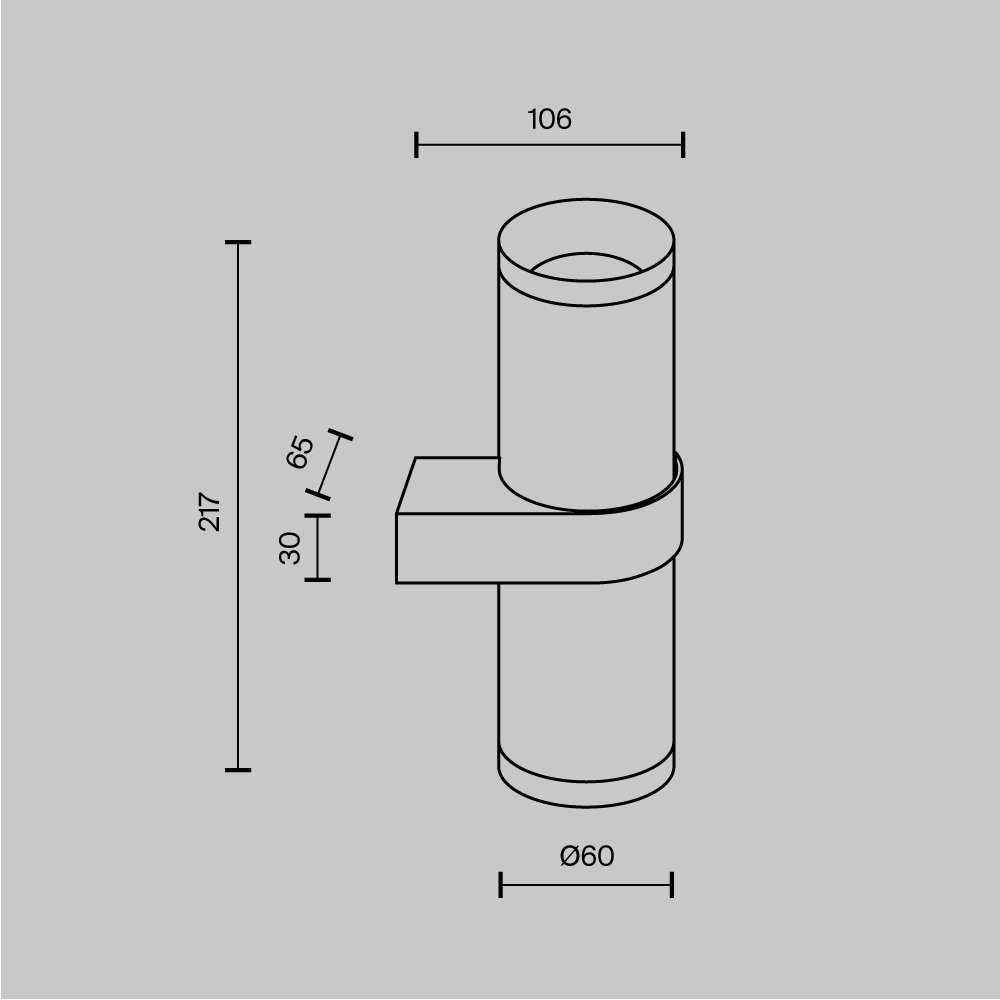 Настенный светильник (бра) Focus Design C069WL-02MG