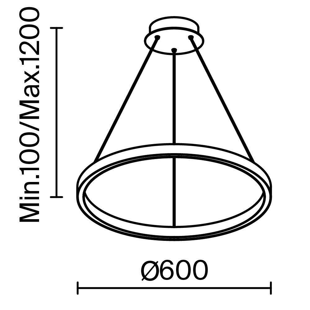 Подвесной светильник Rim MOD058PL-L32BK