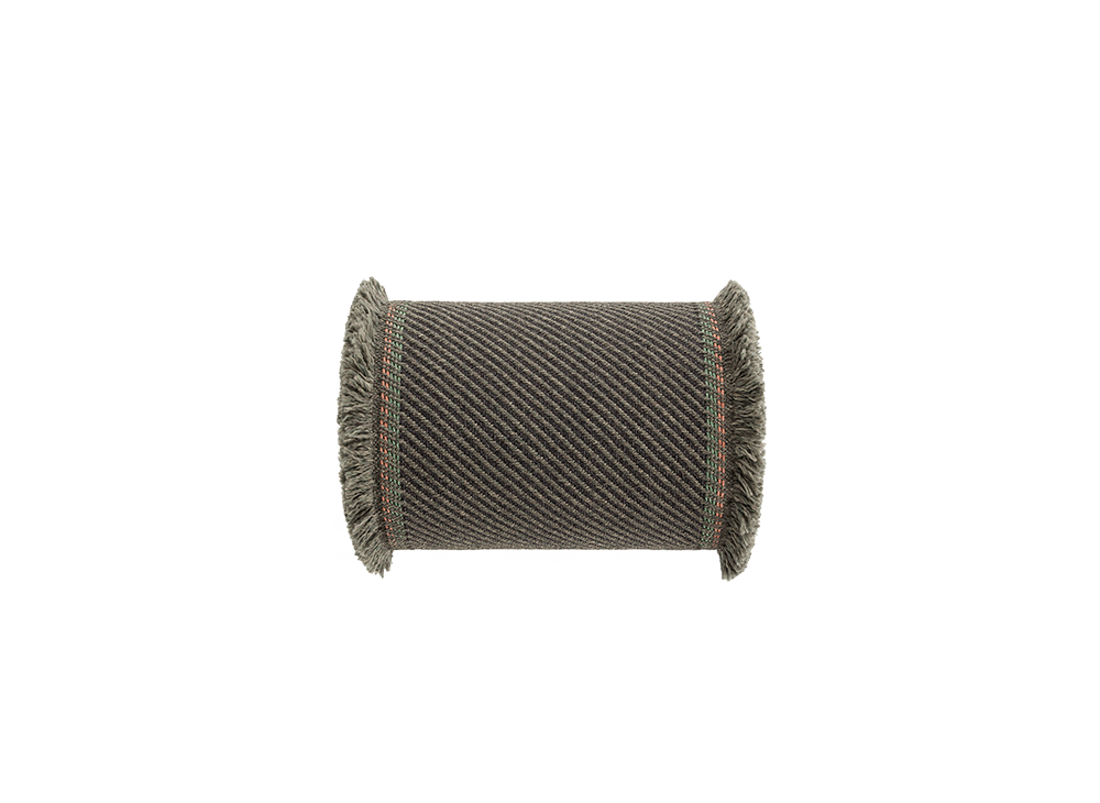 Подушка-ролл GL Diagonal aloe-grey большая