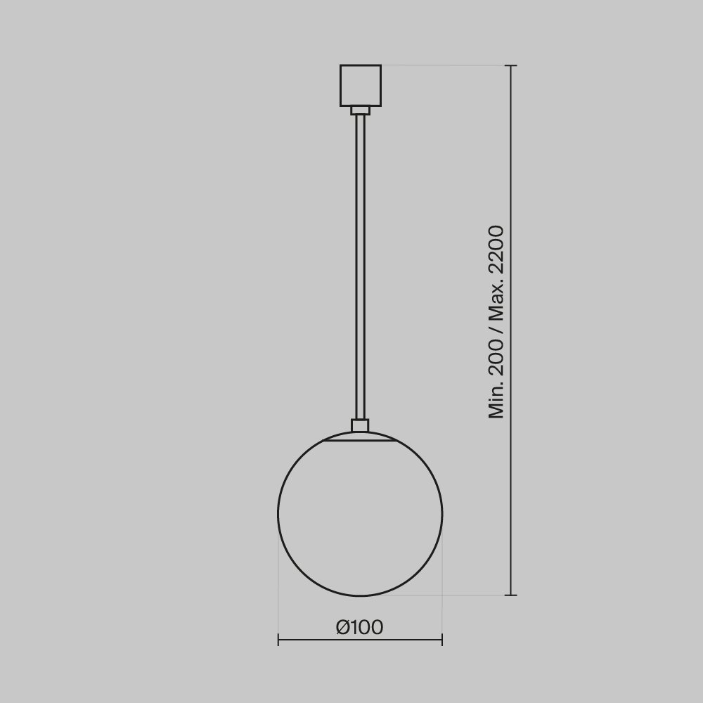 Подвесной светильник Luna P039PL-5W3K-10-B