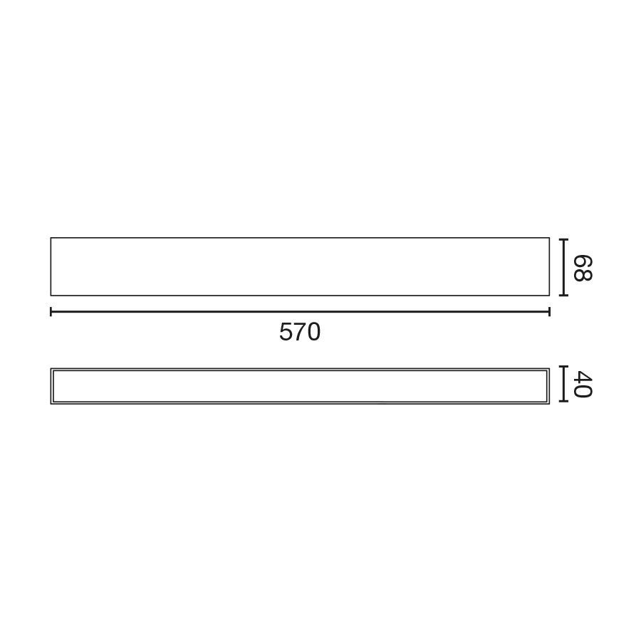 Бра Via EVO 570 15W 3000K черный DALI