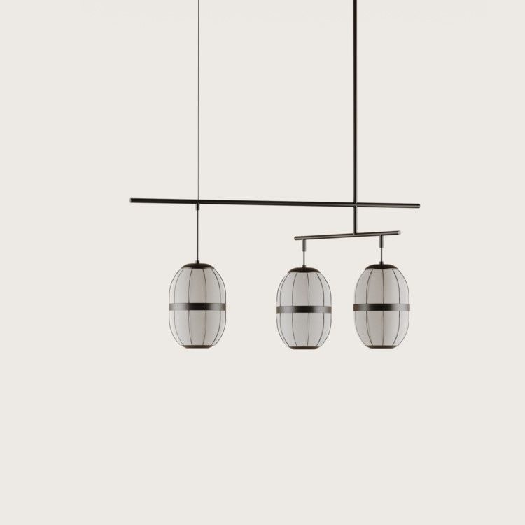 Подвесной светильник Pull C1249/3 Matt black/Matt black