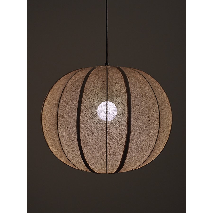 Светильник подвесной texture rib, D48 см, бежевый