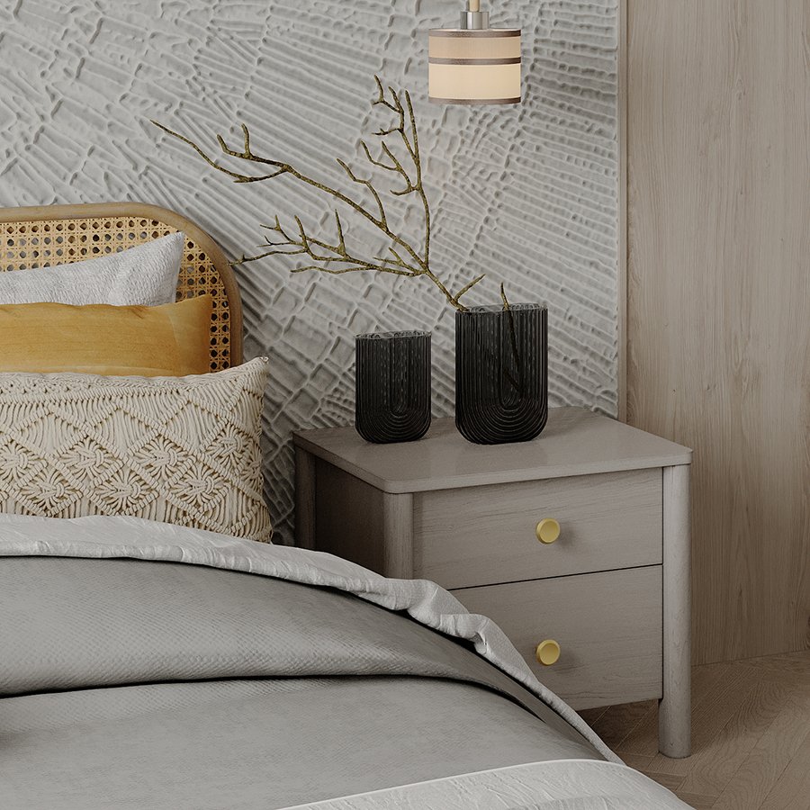 Ваза для цветов florenty, 23,5 см, серая