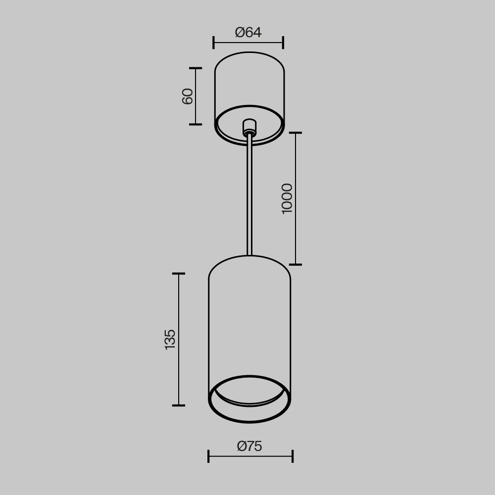 Подвесной светильник Vol P100PL-20W4K-W