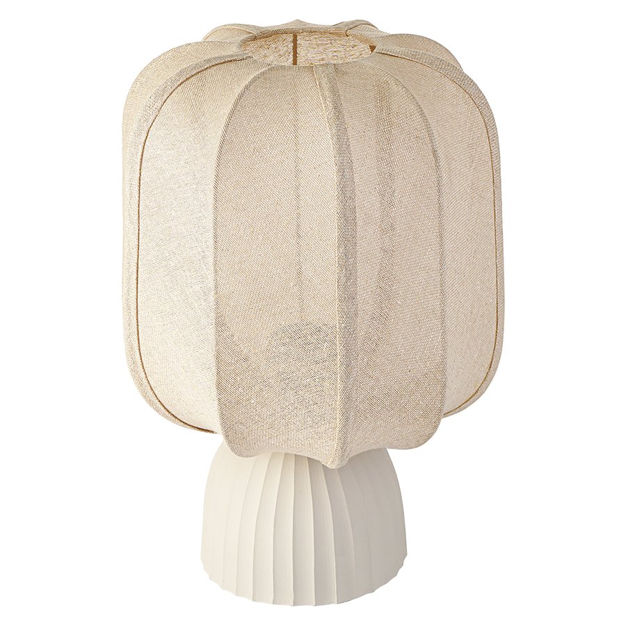 Лампа настольная texture rib, 27х39 см, бежевая