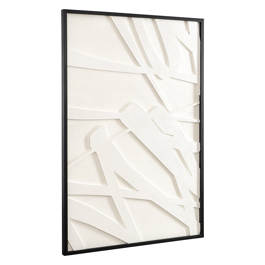 Панно декоративное с эффектом 3d minimalism, с черной рамой, 70х100 см