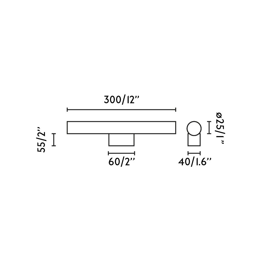 CALMA Настенный светильник LINESTRA белый 5W 2700K